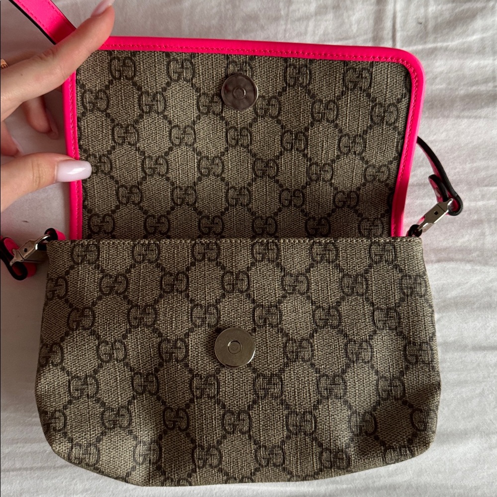Gucci Crossbody Bag with Pink Accents - Picture 2 of 5